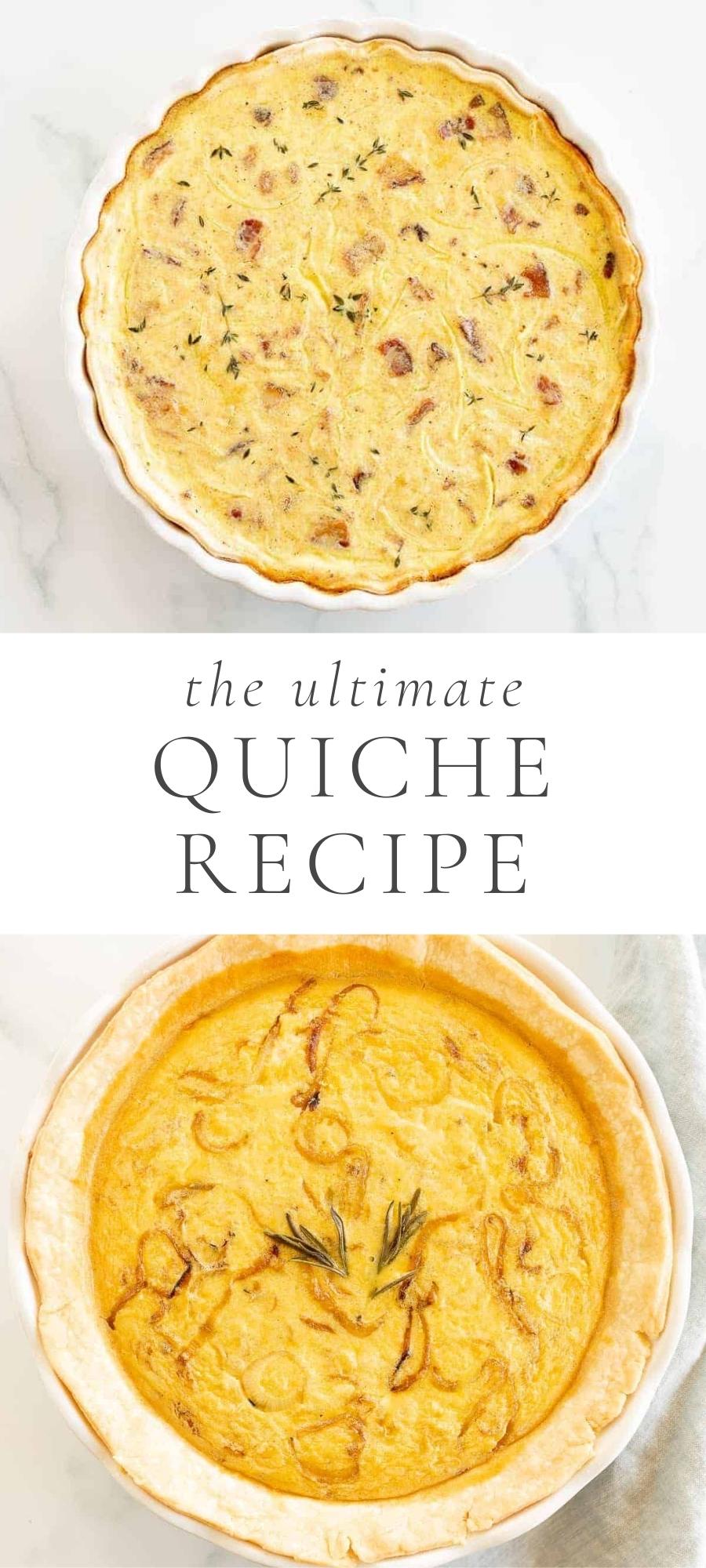 quiche in plate