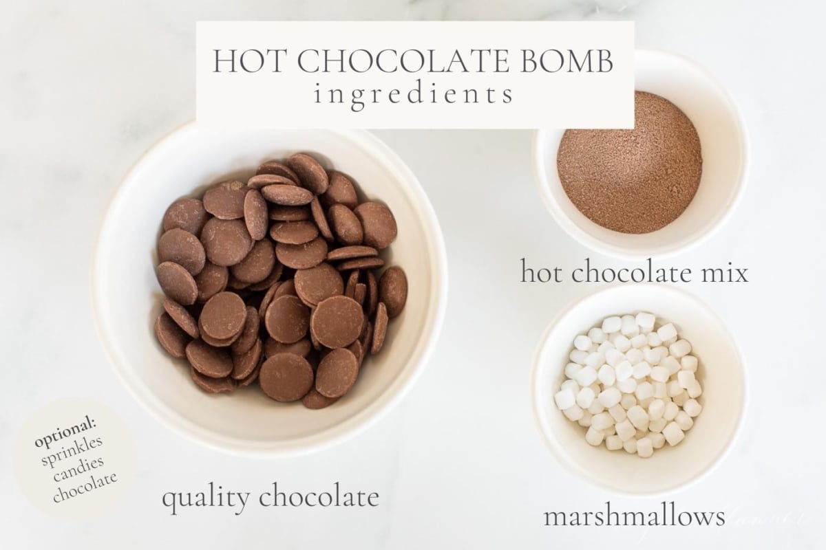 Hot chocolate bombs are a delightful treat made with a variety of ingredients. These tasty chocolate bombs are the perfect addition to your hot cocoa experience. Whether you call them hot cocoa bombs or hot chocolate bombs,