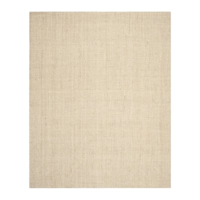 A neutral rug on a white background.