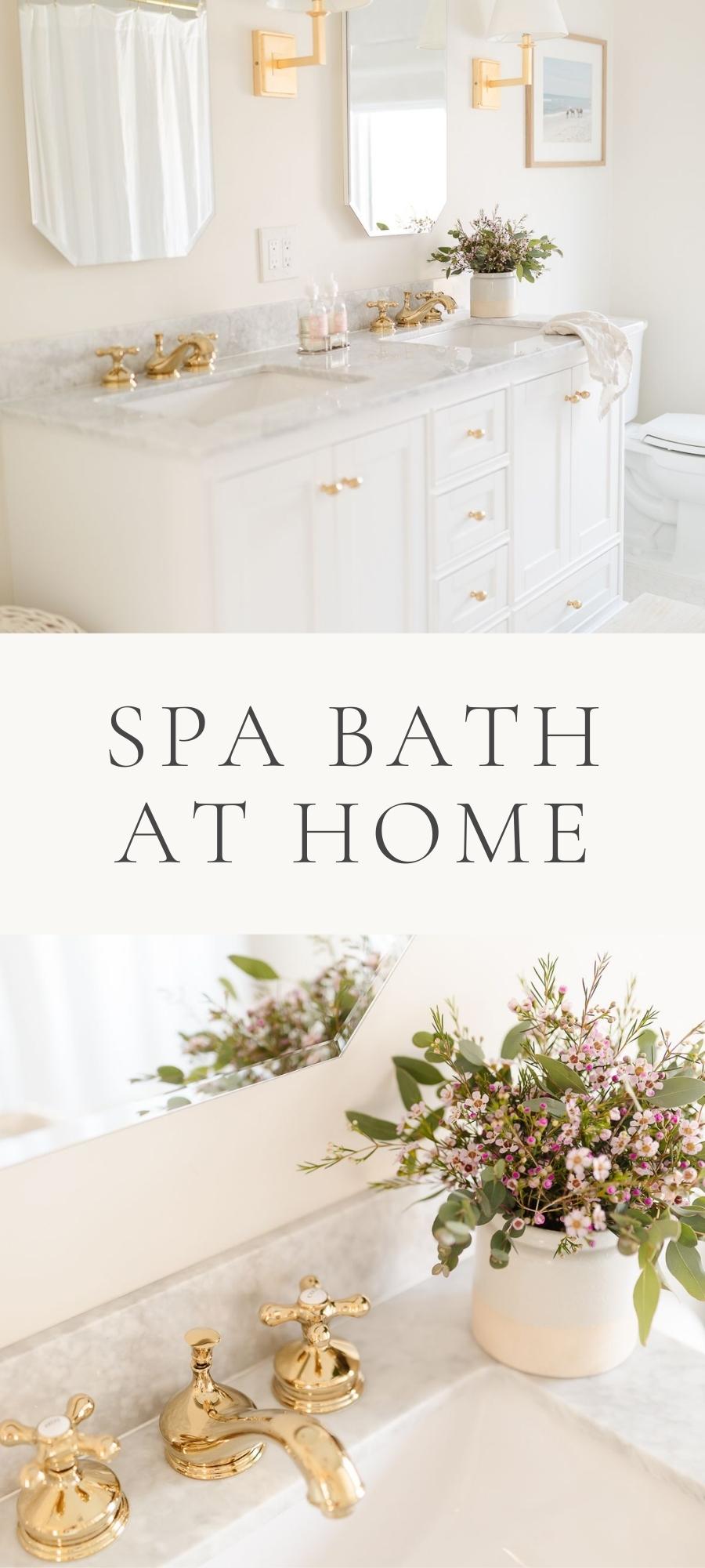bathroom with plans and products