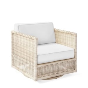 wicker swivel chair