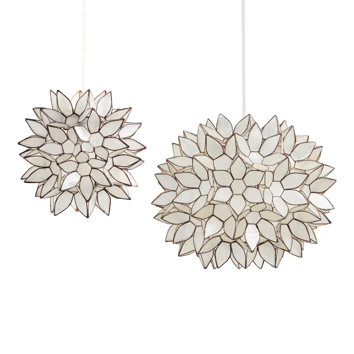 capiz pendant lights