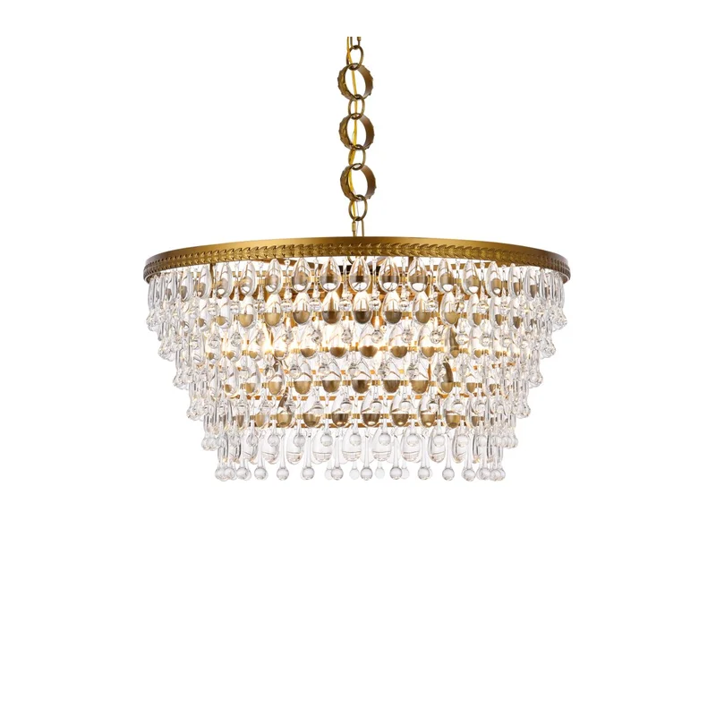 Glass beaded chandelier