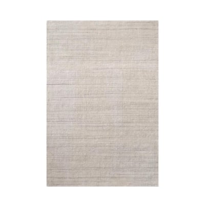 hand knotted RH dupe rug in ivory