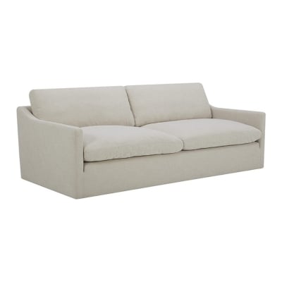 a deep cream colored RH cloud sofa dupe