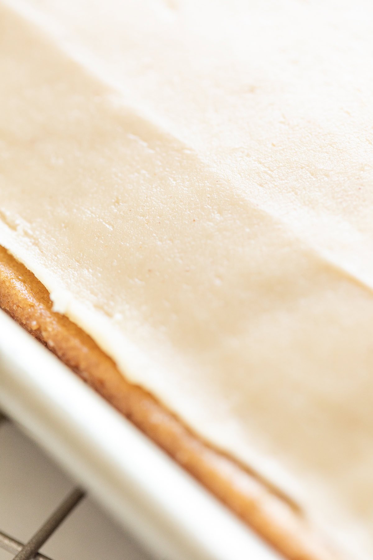 Close up of a peanut butter cake 