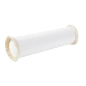 A white roll of paper on a plain background.