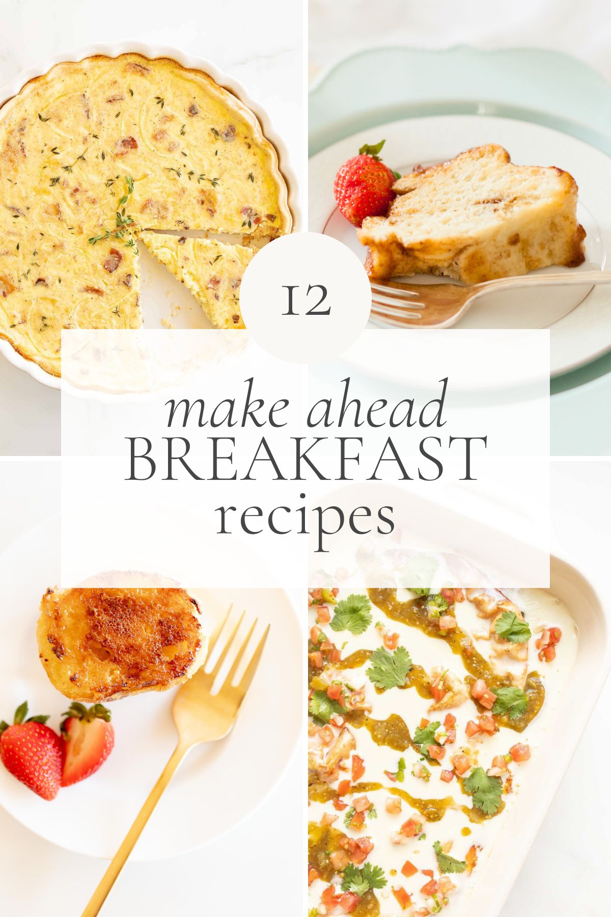 collage of breakfast recipes