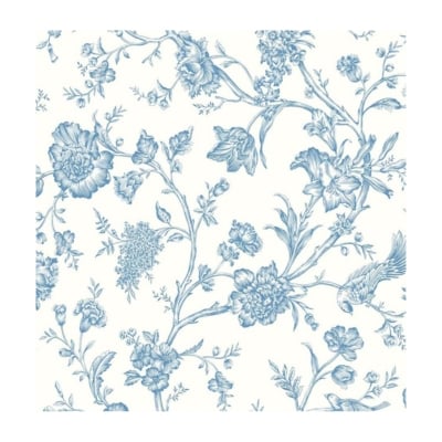 Blue and white patterned Amazon wallpaper.