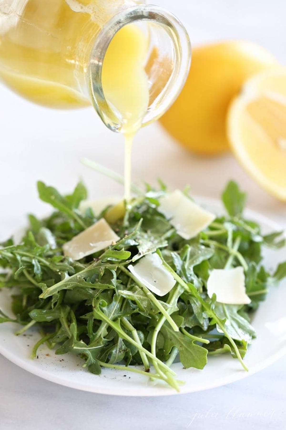 Arugula salad with lemon vinaigrette 