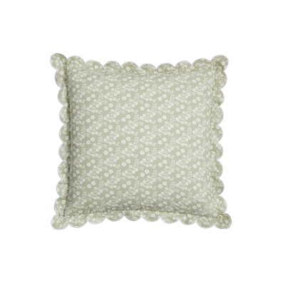 A green scalloped floral pillow sham from Julia Berolzheimer for Target