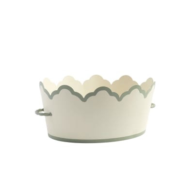 a green scalloped drink bucket from Julia Berolzheimer for Target