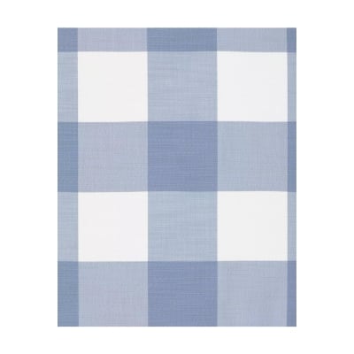 blue checked outdoor fabric