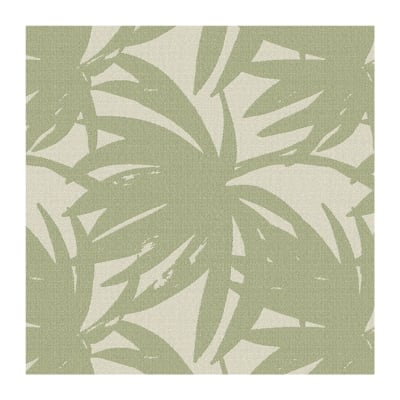 green leaf print outdoor fabric