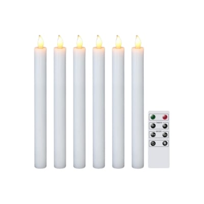 A set of LED candles with remote control.